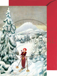 Walter Trier · Die eitle Skifahrerin